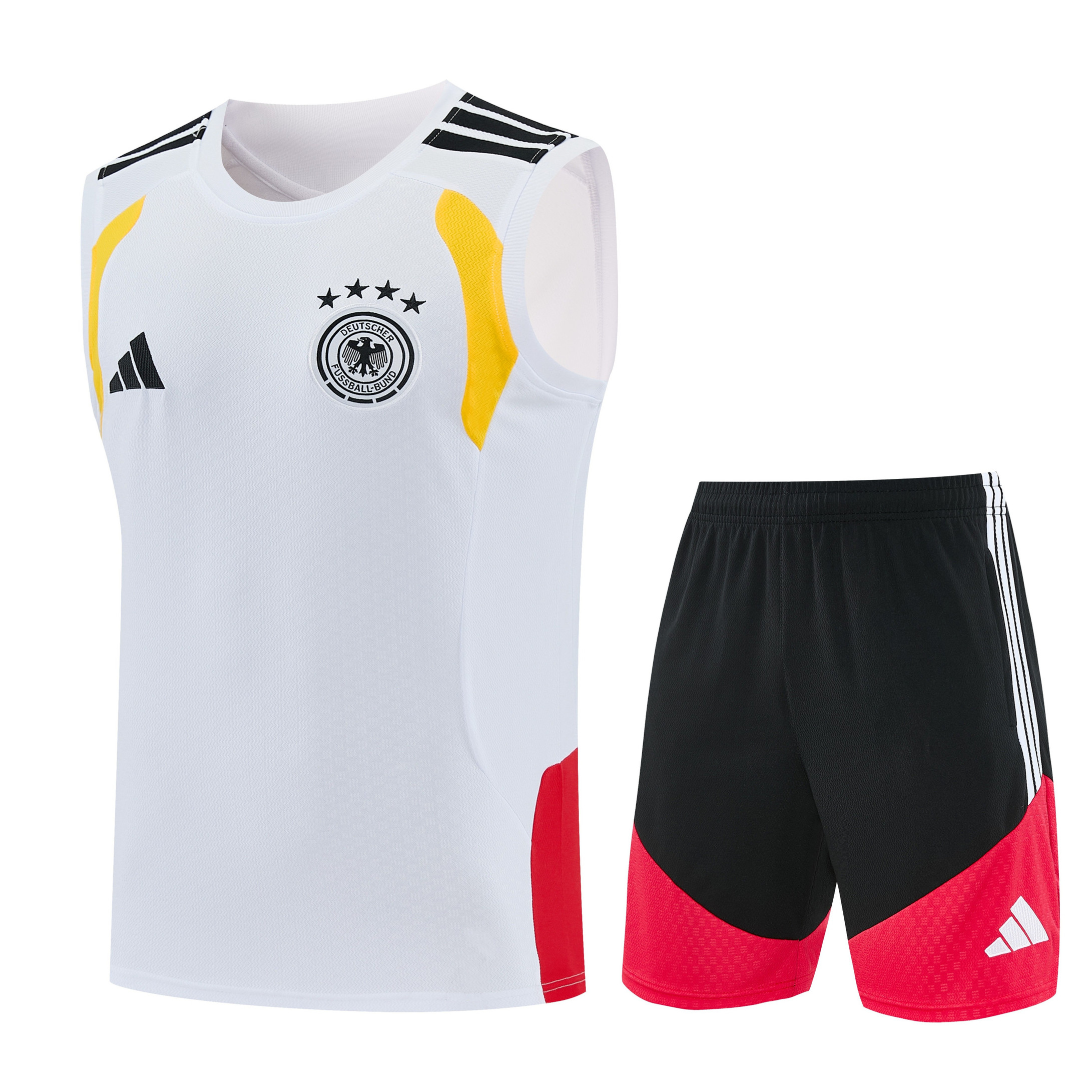 Germany 2026-27 Sleeveless Training Set Men Soccer Kit – White - Jersey Teams