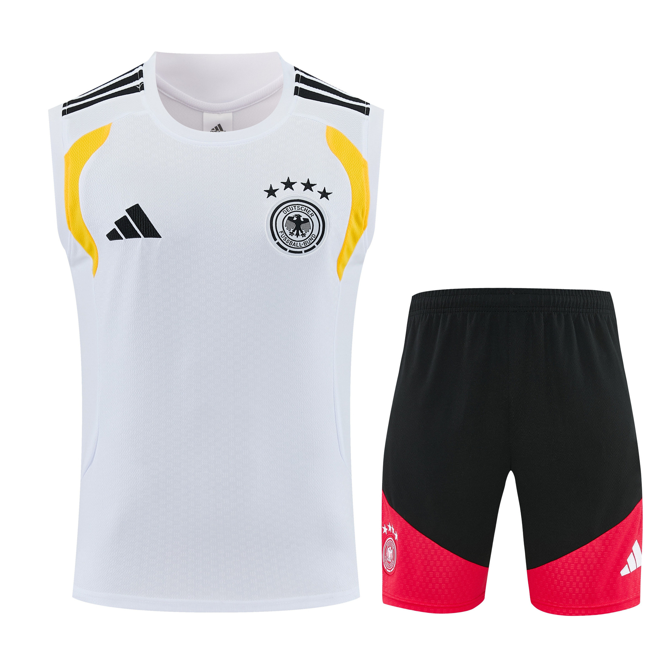 Germany 2026-27 Sleeveless Training Set Men Soccer Kit – White - Jersey Teams