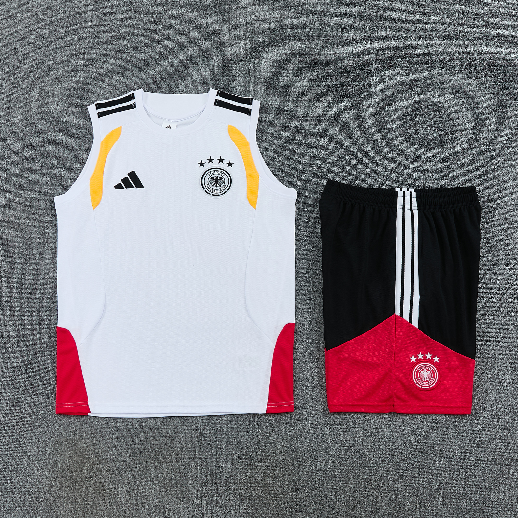 Germany 2026-27 Sleeveless Training Set Men Soccer Kit – White - Jersey Teams