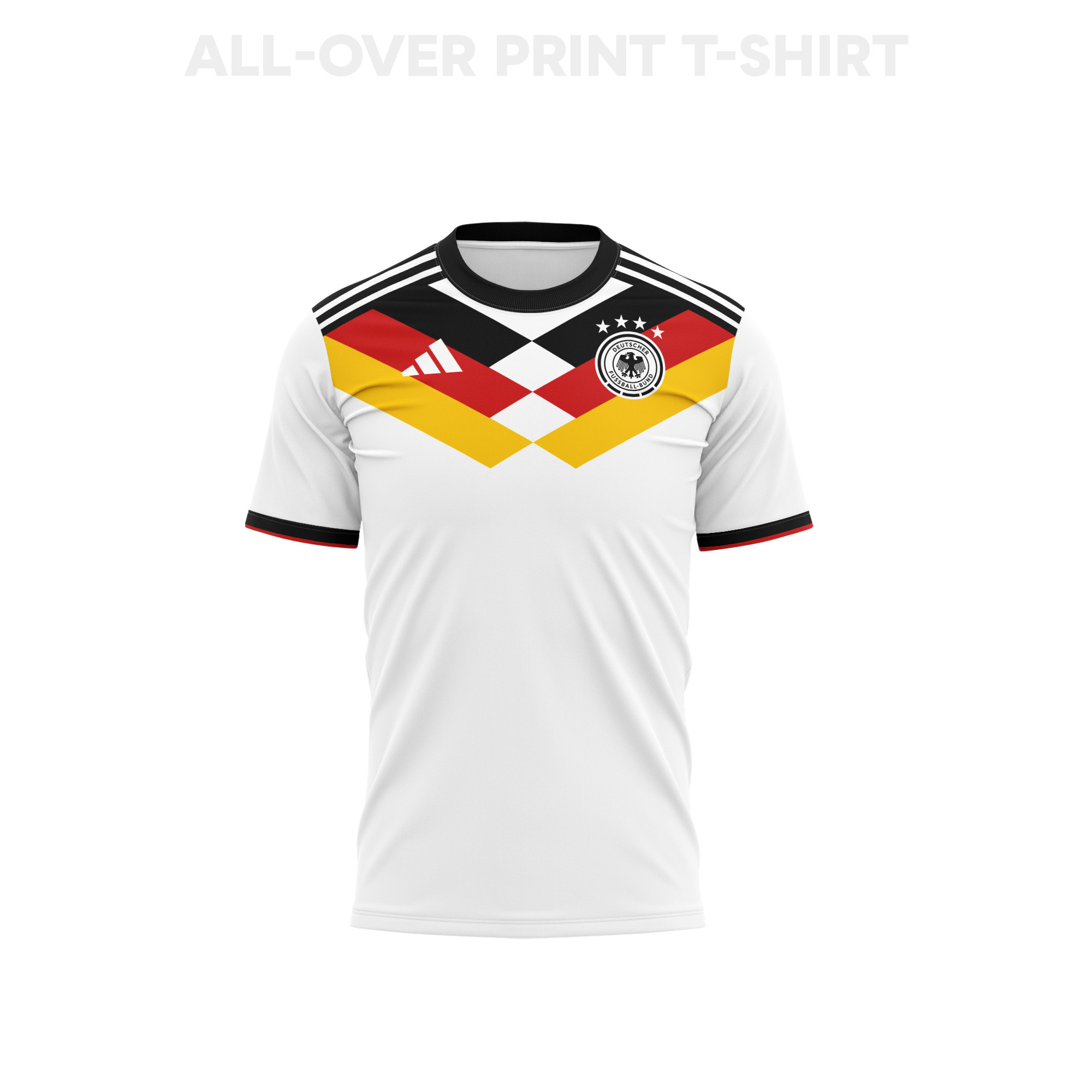 Germany 2026 Home 3D T-Shirt Fully Printed – Unisex, White - Jersey Teams