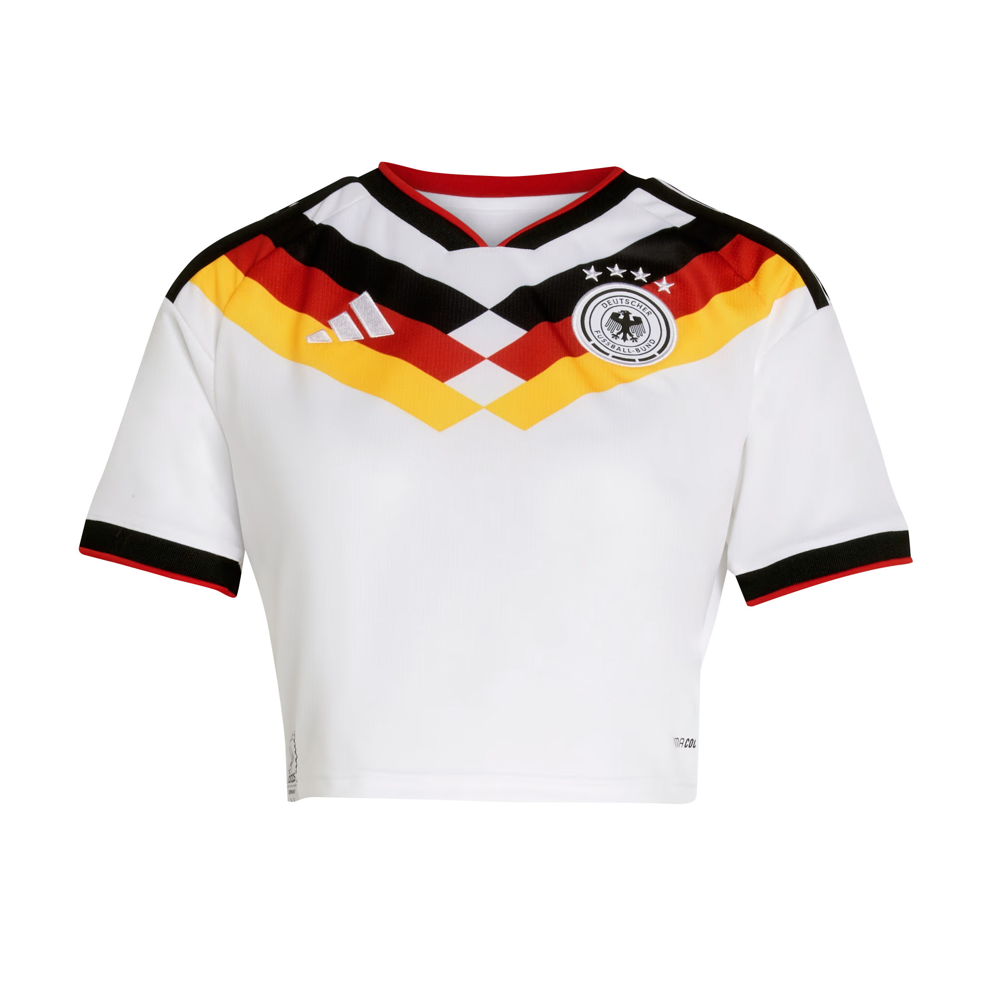 Germany 2026 Home Women’s Cropped Jersey - White - Jersey Teams