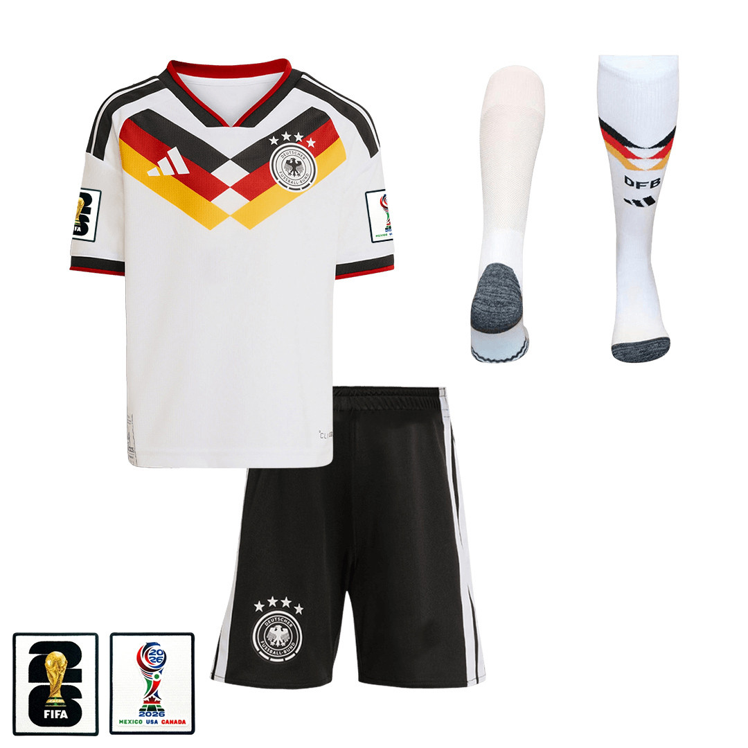 Germany 2026 YOUTH Home Kit Set – White - Jersey Teams
