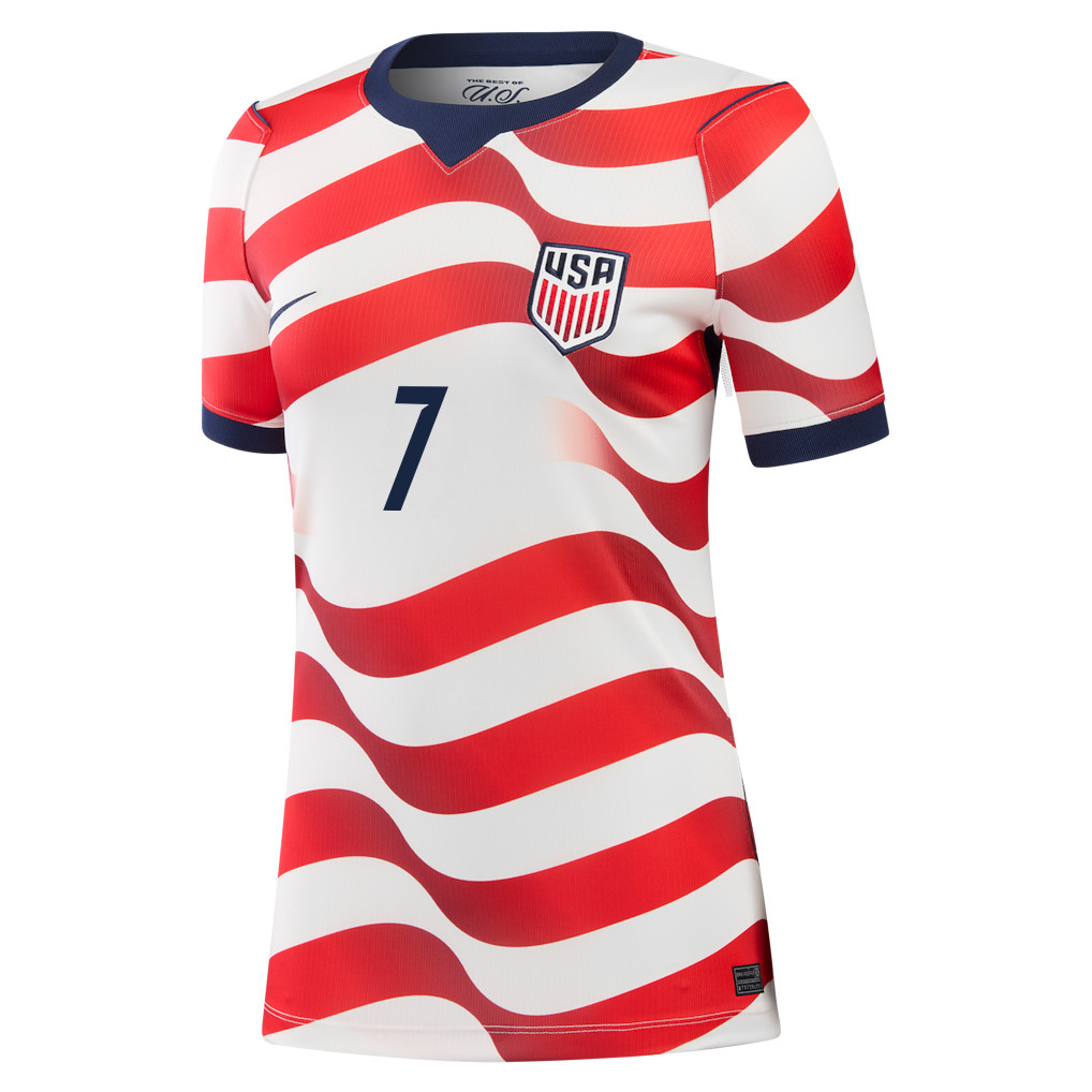 Giovanni Reyna 7 USMNT 2026 Women's Home Jersey - White - Jersey Teams