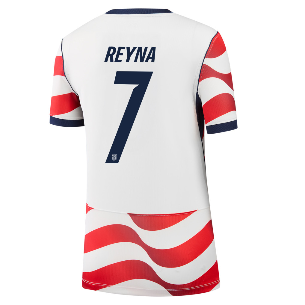 Giovanni Reyna 7 USMNT 2026 Women's Home Jersey - White - Jersey Teams