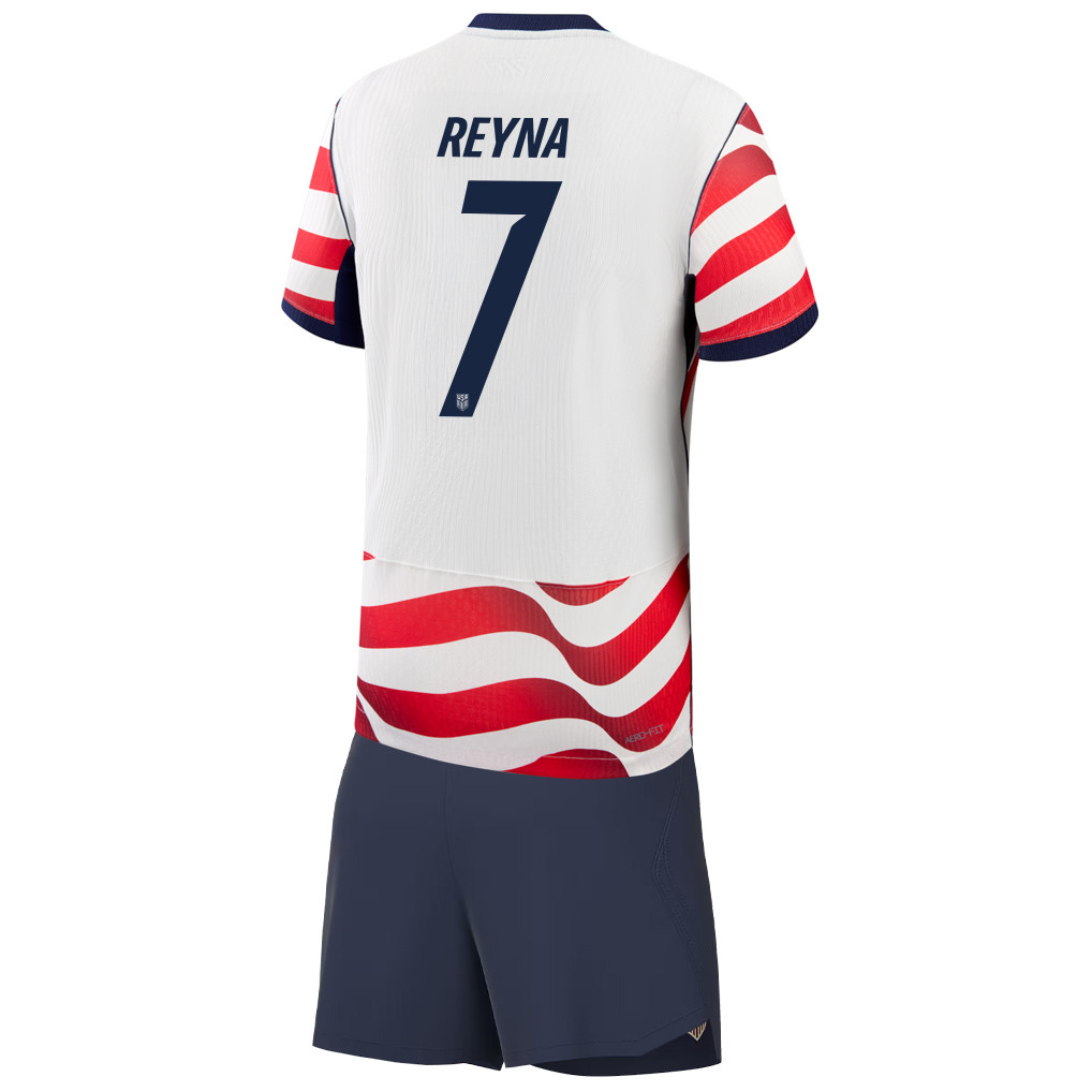 Giovanni Reyna 7 USMNT 2026 YOUTH Home Jersey & Shorts Set - Jersey Teams
