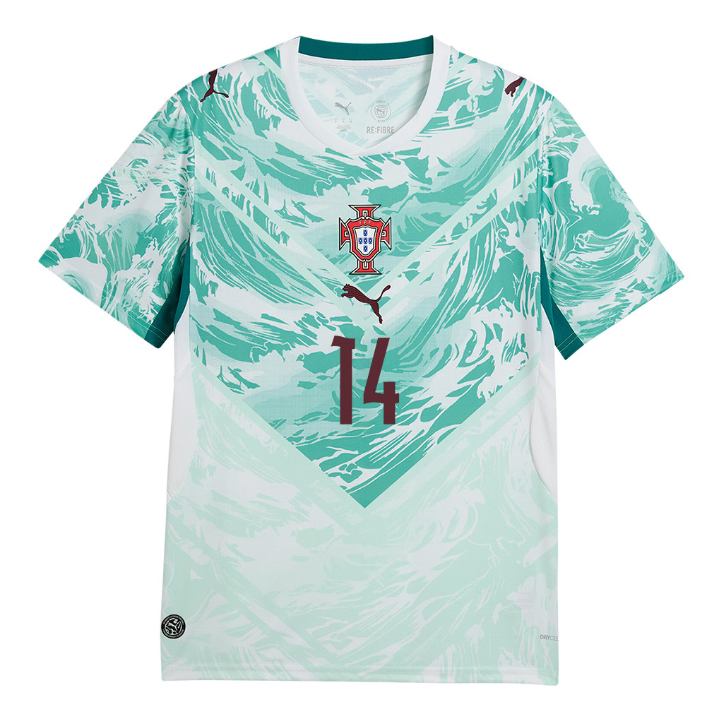 Gonçalo Inácio 14 Portugal National Team 2026 Away Jersey – White, Men – Jersey Teams