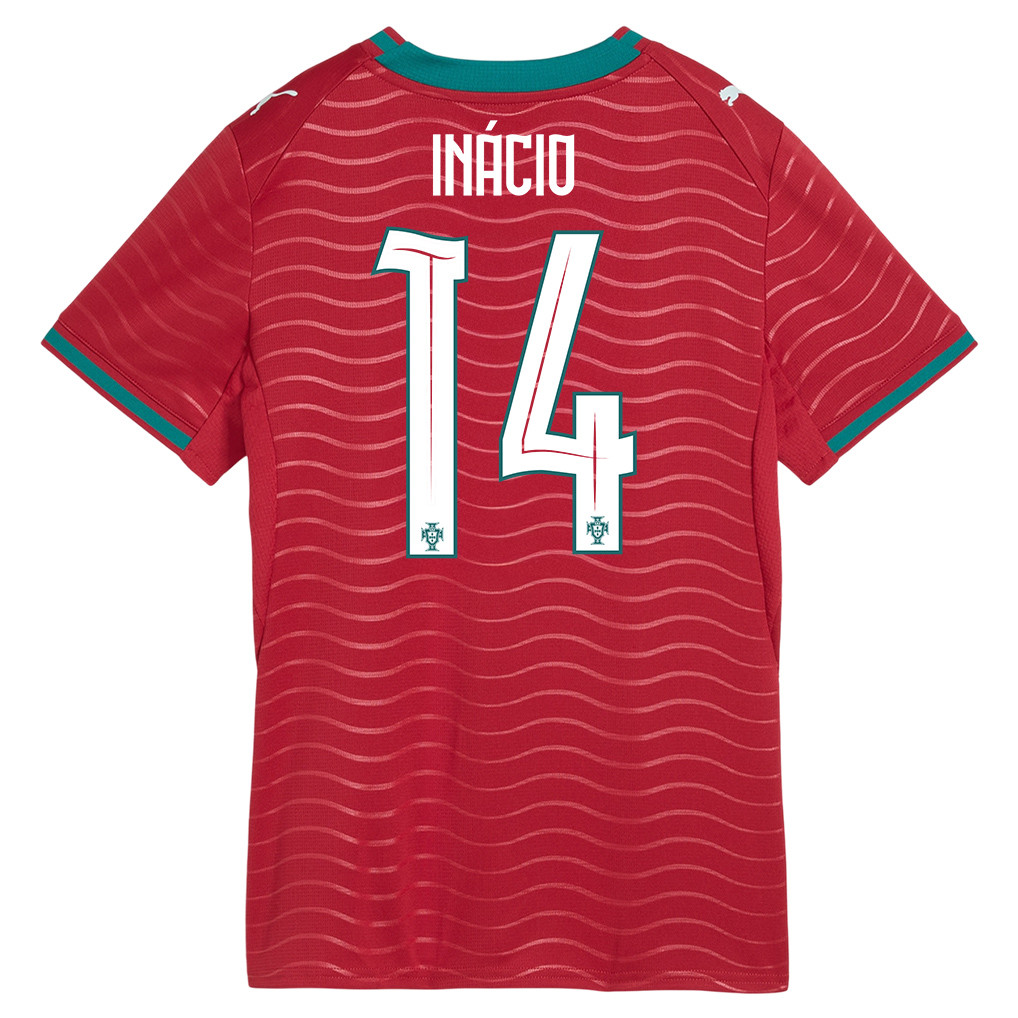 Gonçalo Inácio 14 Women's Portugal National Team 2026 Home Jersey - Red - Jersey Teams