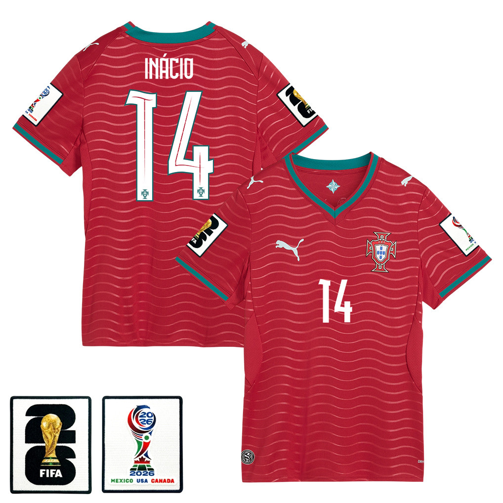 Gonçalo Inácio 14 Women’s Portugal National Team 2026 Home Jersey – Red – Jersey Teams