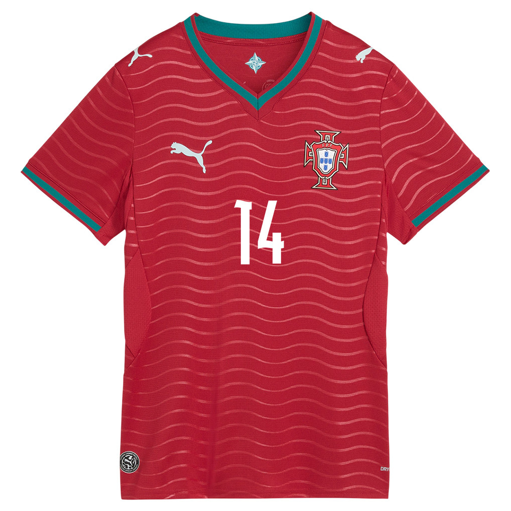 Gonçalo Inácio 14 Women's Portugal National Team 2026 Home Jersey - Red - Jersey Teams