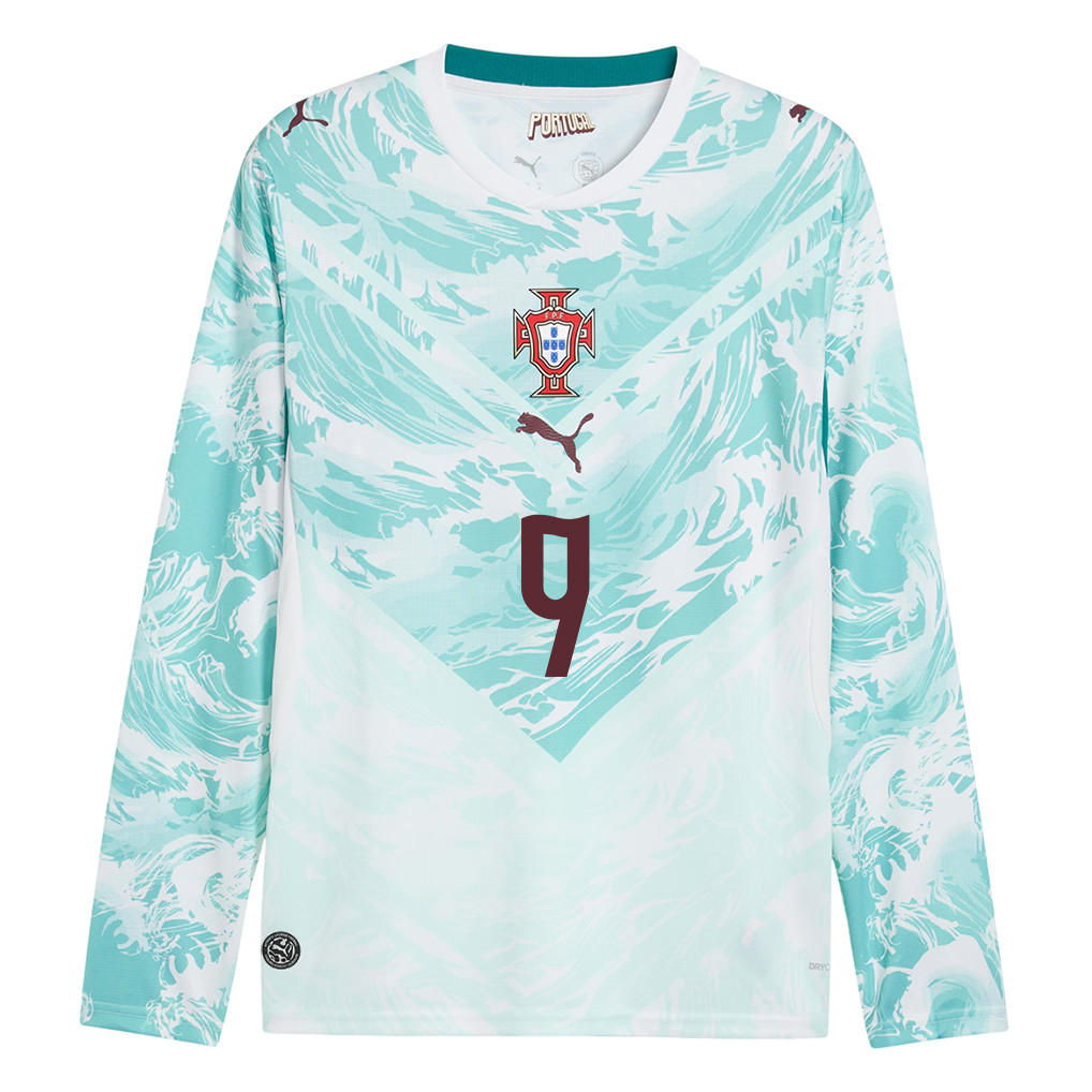 Gonçalo Ramos 9 Portugal National Team 2026 Away Long Sleeve Jersey - White - Jersey Teams