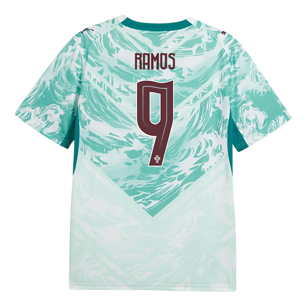 Gonçalo Ramos 9 Portugal National Team 2026 x World Cup Patch Away Jersey - White, Men - Jersey Teams