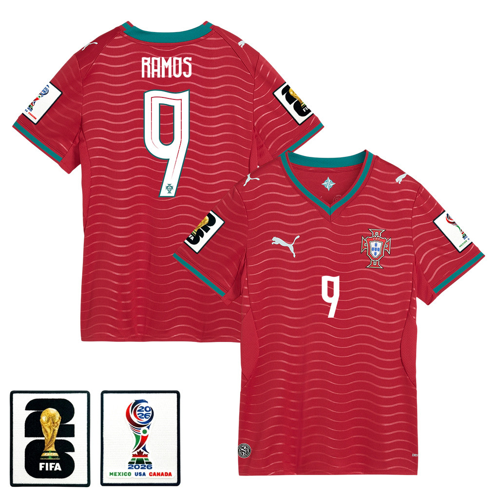 Gonçalo Ramos 9 Women’s Portugal National Team 2026 Home Jersey – Red – Jersey Teams