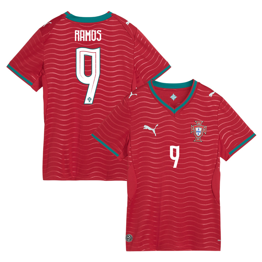 Gonçalo Ramos 9 Women's Portugal National Team 2026 Home Jersey - Red - Jersey Teams