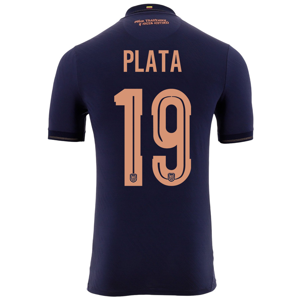 Gonzalo Plata 19 Ecuador National Team 2026 Away Jersey - Navy, Men - Jersey Teams
