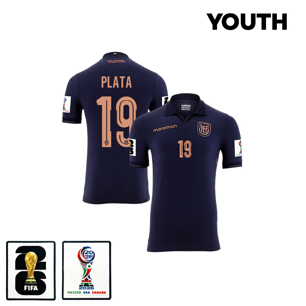 Gonzalo Plata 19 Youth Ecuador National Team 2026 Away Jersey - Navy - Jersey Teams
