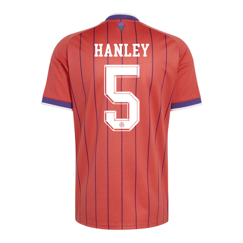 Grant Hanley 5 Scotland National Team 2026 x World Cup Patch Away Jersey - Red, Men - Jersey Teams