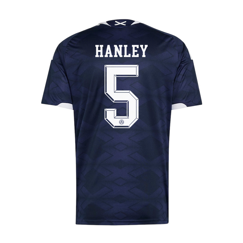 Grant Hanley 5 Scotland National Team 2026 x World Cup Patch Home Jersey - Navy, Men - Jersey Teams