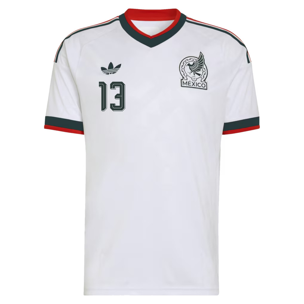 Guillermo Ochoa 13 Mexico National Team 2026 Away Jersey - White, Men - Jersey Teams