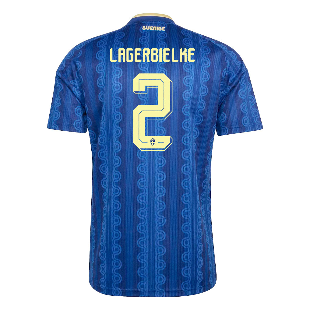 Gustaf Lagerbielke 2 Sweden National Team 2026 Away Jersey - Blue, Men - Jersey Teams