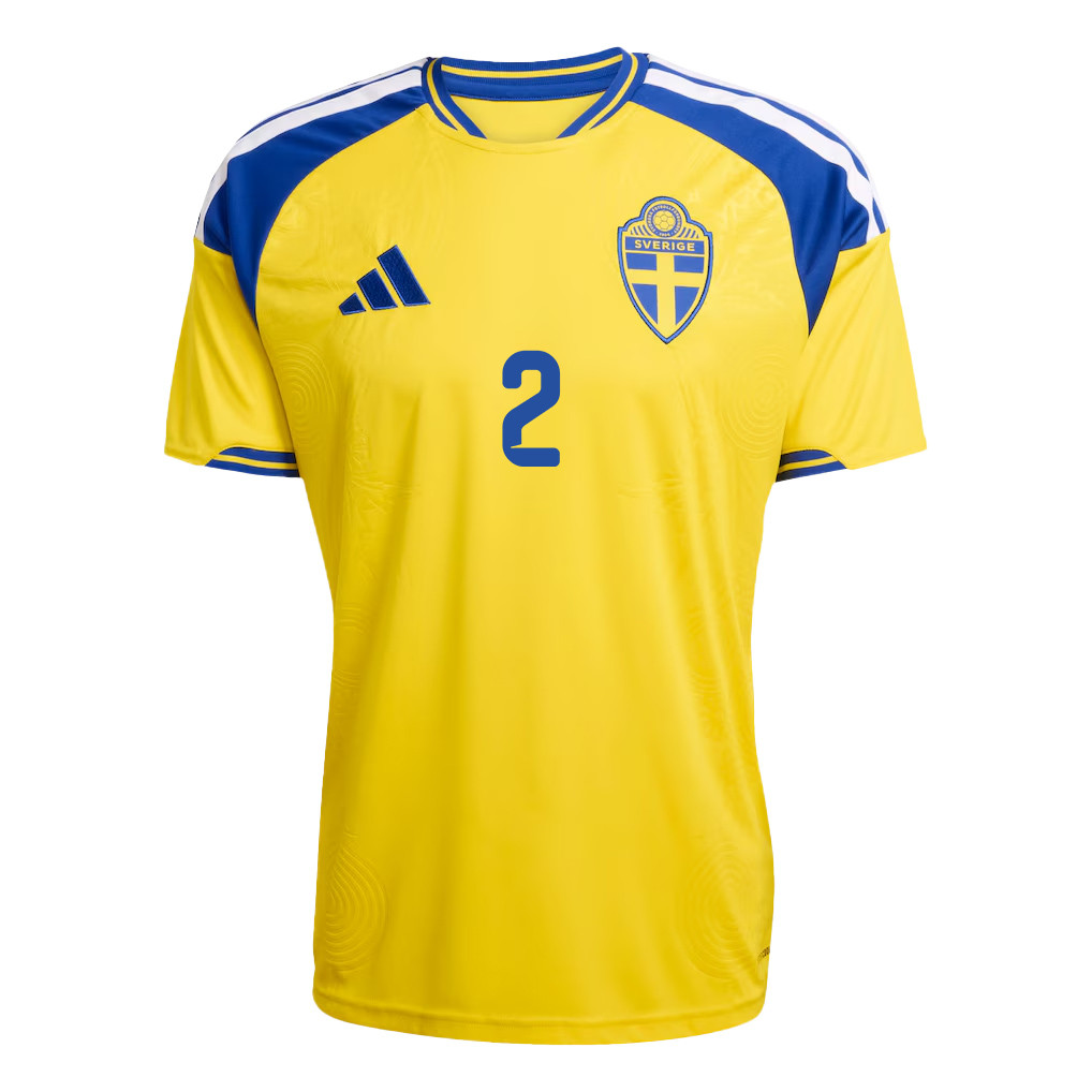Gustaf Lagerbielke 2 Sweden National Team 2026 Home Jersey - Yellow, Men - Jersey Teams