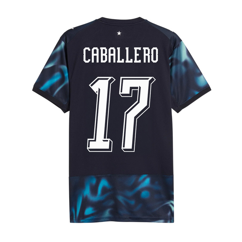 Gustavo Caballero 17 Paraguay National Team 2026 Away Jersey - Navy, Men - Jersey Teams