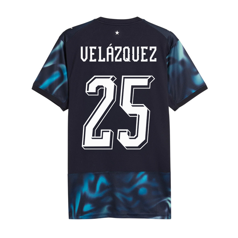 Gustavo Velázquez 25 Paraguay National Team 2026 Away Jersey - Navy, Men - Jersey Teams
