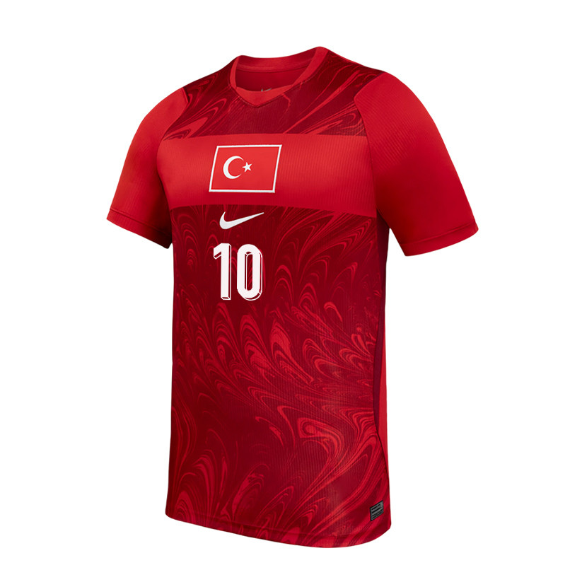 Hakan Çalhanoğlu 10 Turkey National Team 2026 Home Jersey - Red, Men - Jersey Teams