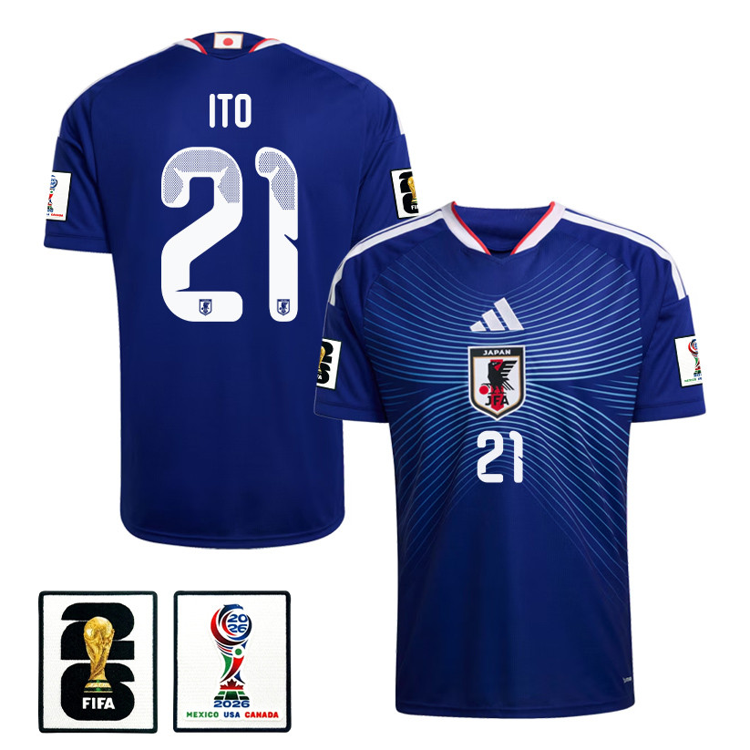 Hiroki Ito 21 Japan National Team 2026 Home Jersey - Blue, Men - Jersey Teams