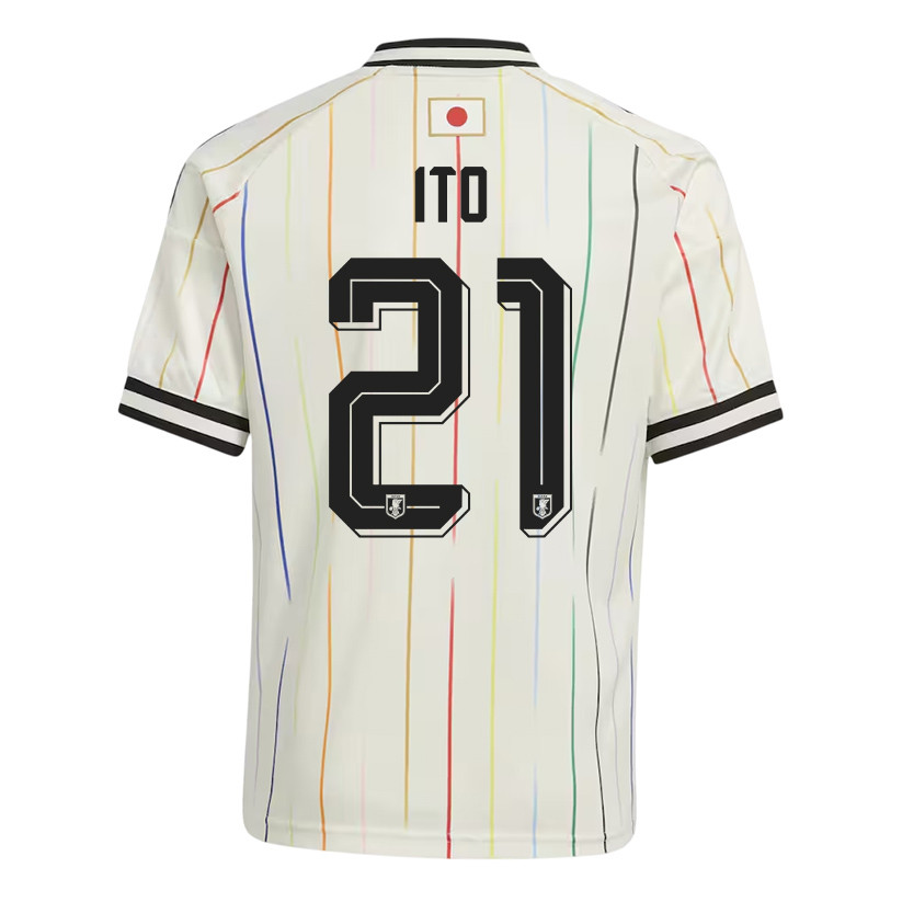 Hiroki Ito 21 Youth Japan National Team 2026 Away Jersey - Off White - Jersey Teams