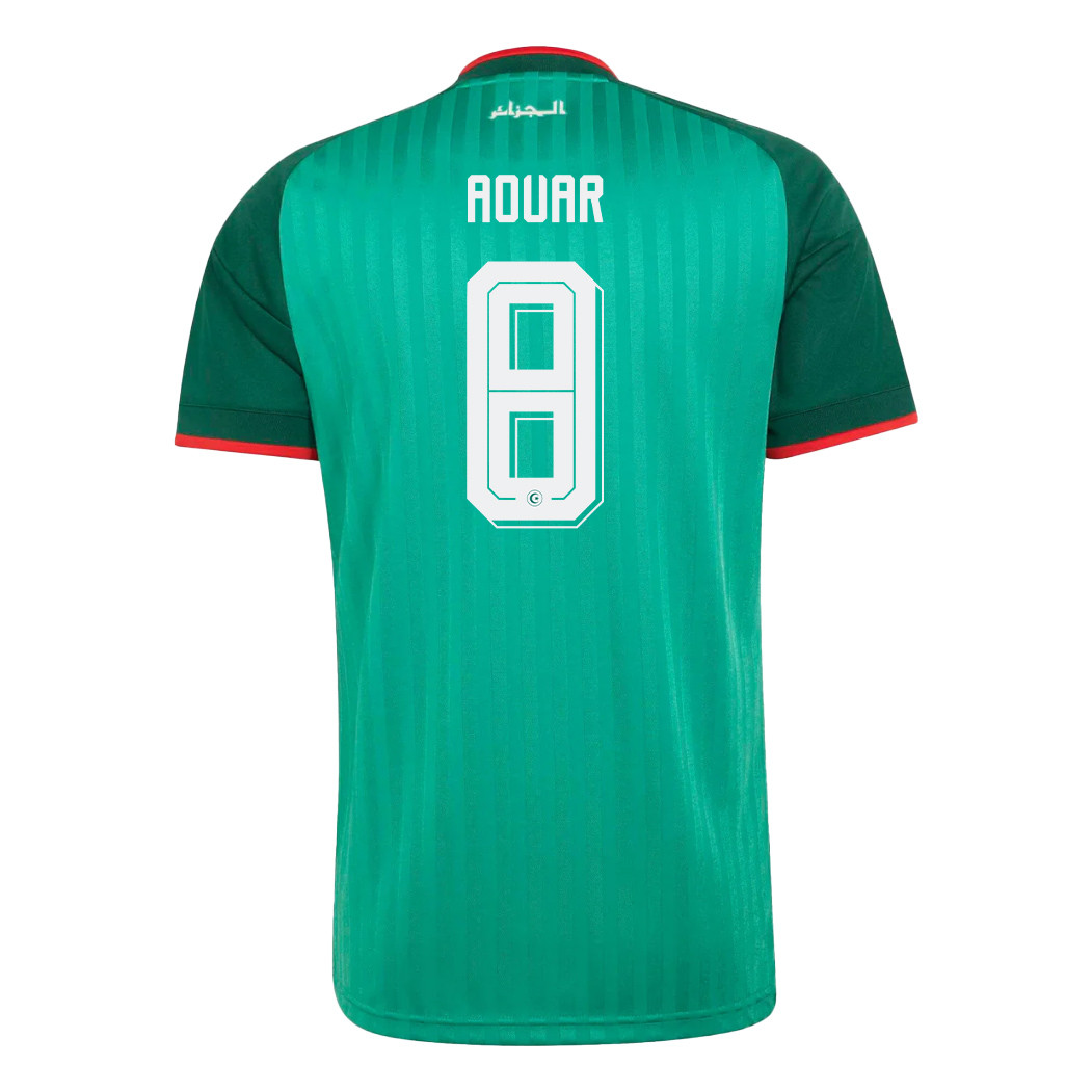 Houssem Aouar 8 Algeria National Team 2026 Away Jersey - Green, Men - Jersey Teams