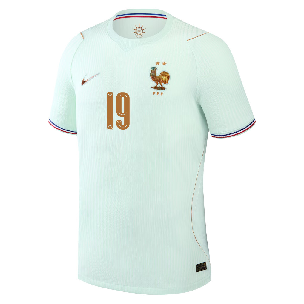 Hugo Ekitike 19 France National Team 2026 Away Jersey – Green, Men – Jersey Teams