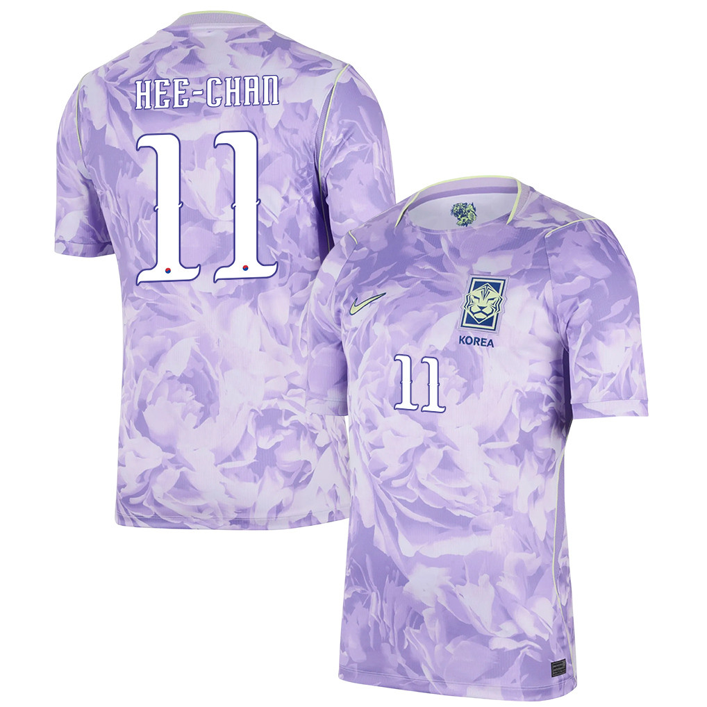 Hwang Hee-chan 11 South Korea National Team 2026 Away Jersey - Men, Purple - Jersey Teams