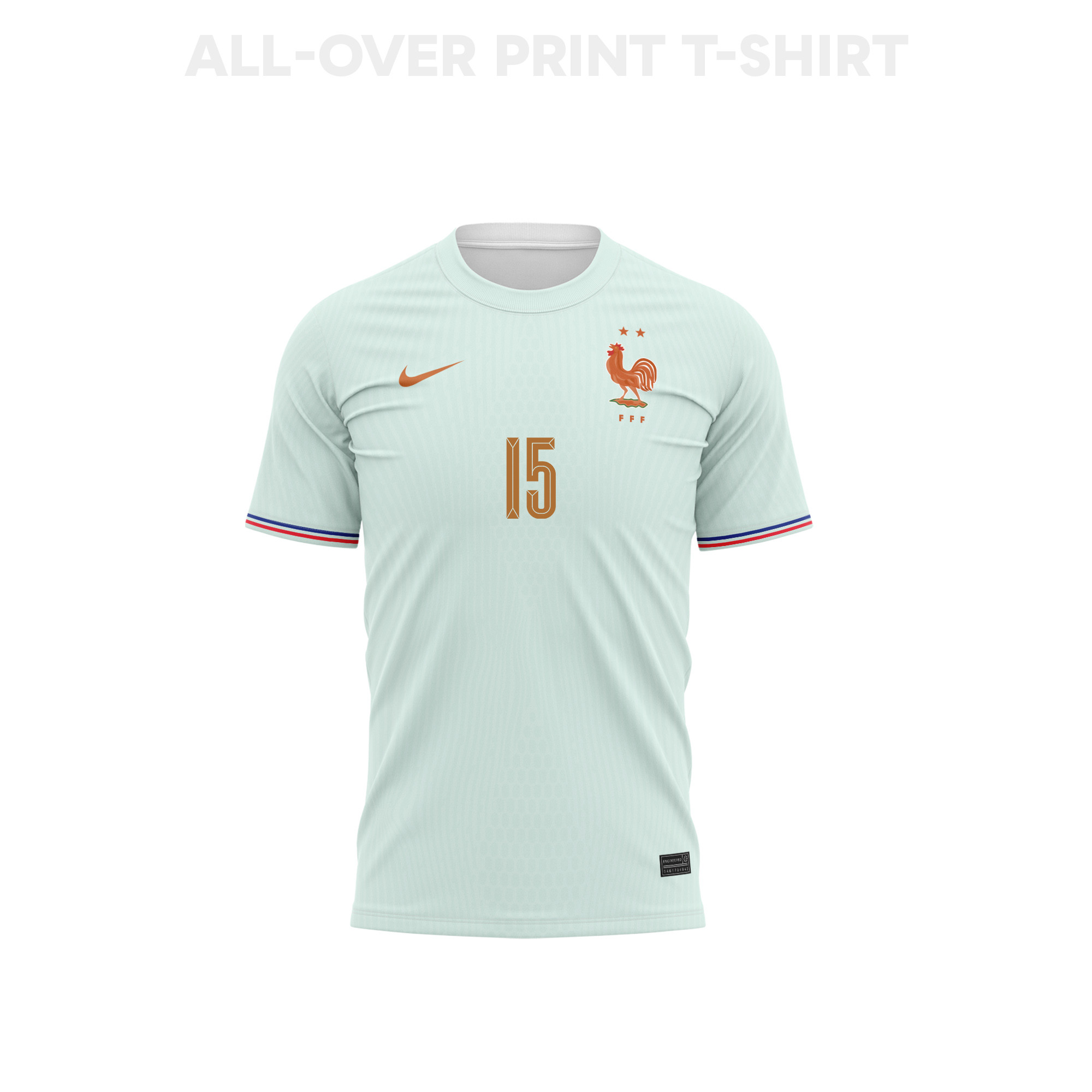 Ibrahima Konaté 15 Youth France 2026 Away 3D T-shirt Fully Printed – Green - Jersey Teams