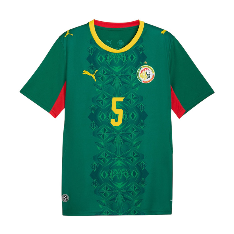 Idrissa Gueye 5 Senegal National Team 2026 Away Jersey - Green, Men - Jersey Teams