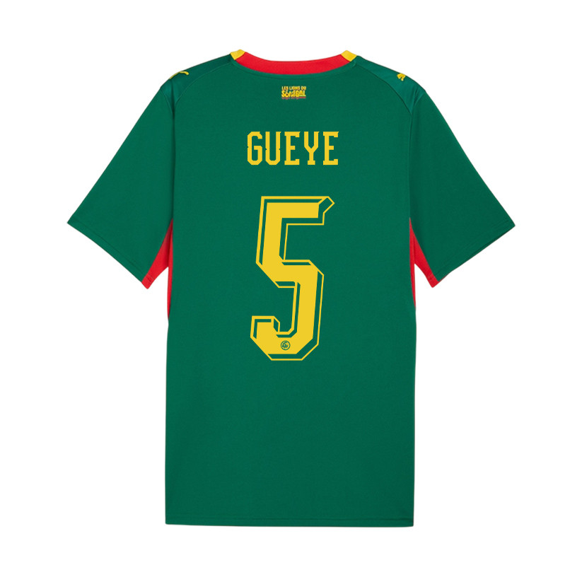 Idrissa Gueye 5 Youth Senegal National Team 2026 Away Jersey - Green - Jersey Teams