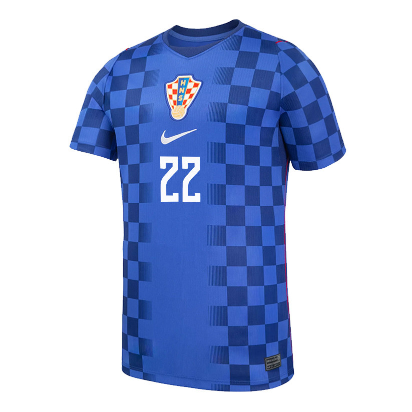Igor Matanovic 22 Youth Croatia National Team 2026 Away Jersey - Blue - Jersey Teams