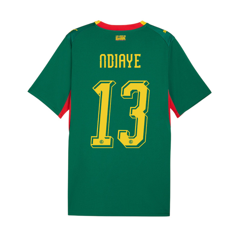Iliman Ndiaye 13 Youth Senegal National Team 2026 Away Jersey - Green - Jersey Teams