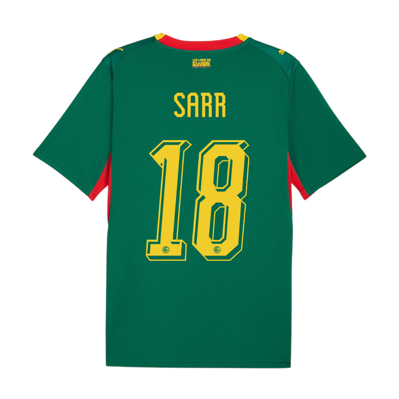 Ismaïla Sarr 18 Senegal National Team 2026 Away Jersey - Green, Men - Jersey Teams