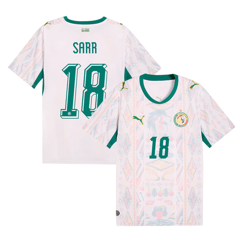 Ismaïla Sarr 18 Senegal National Team 2026 Home Jersey - Men, White - Jersey Teams