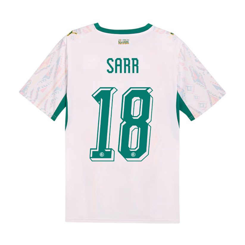 Ismaïla Sarr 18 Senegal National Team 2026 x World Cup Patch Home Jersey - Men, White - Jersey Teams