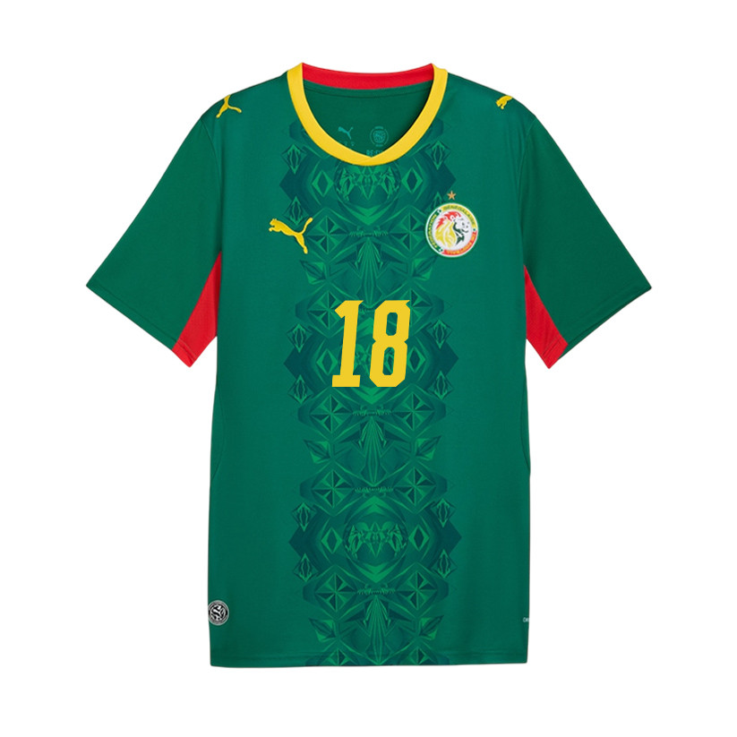 Ismaïla Sarr 18 Youth Senegal National Team 2026 Away Jersey - Green - Jersey Teams
