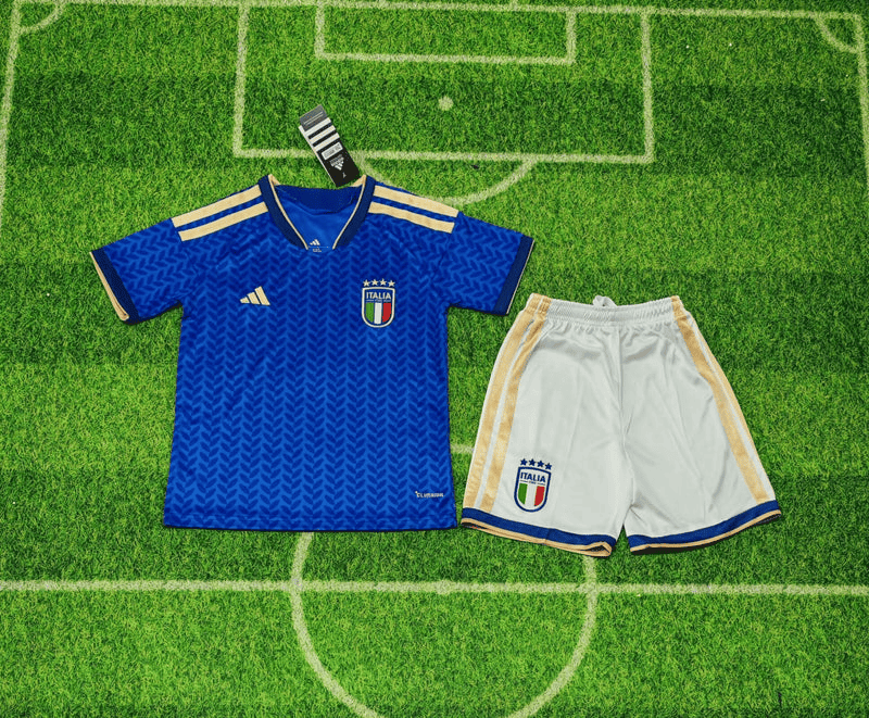 Italy National Team 2026 World Cup Home Youth Kit - Children Soccer Set - Jersey Teams