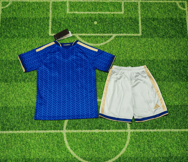 Italy National Team 2026 World Cup Home Youth Kit – Children Soccer Set – Jersey Teams