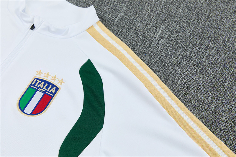 Italy National Team 2026 World Cup Training Set Tracksuit - White - Jersey Teams