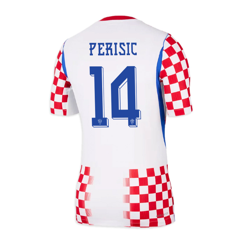Ivan Perisic 14 Croatia National Team 2026 Home Jersey - Men, White/ Red - Jersey Teams