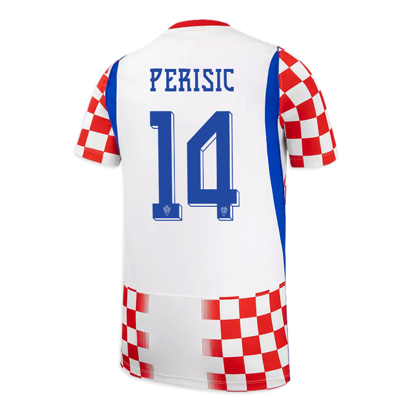 Ivan Perisic 14 Youth Croatia National Team 2026 Home Jersey - White/ Red - Jersey Teams