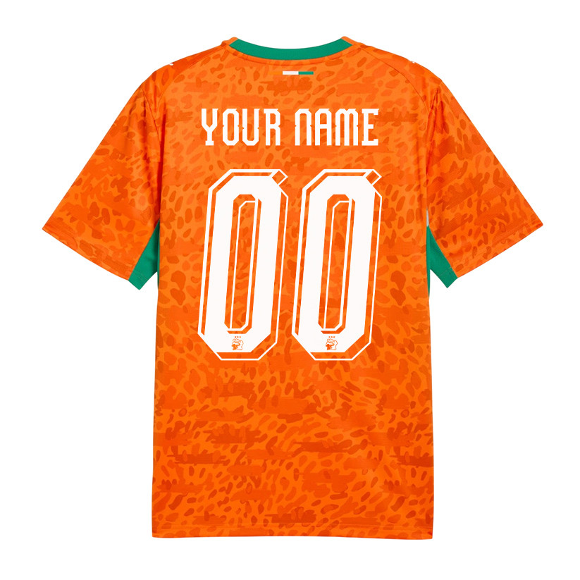 Ivory Coast National Team 2026 Personalized Home Jersey - Orange, Men - Jersey Teams