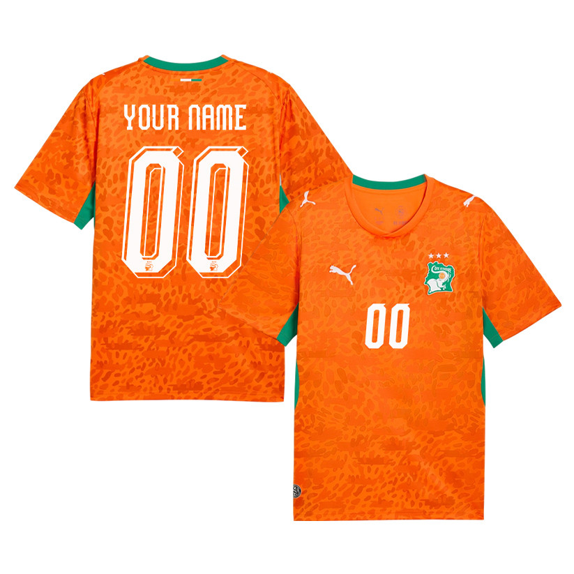 Ivory Coast National Team 2026 Personalized Home Jersey - Orange, Men - Jersey Teams