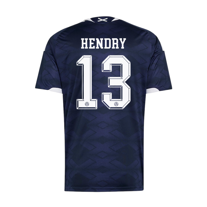 Jack Hendry 13 Scotland National Team 2026 Home Jersey - Navy, Men - Jersey Teams