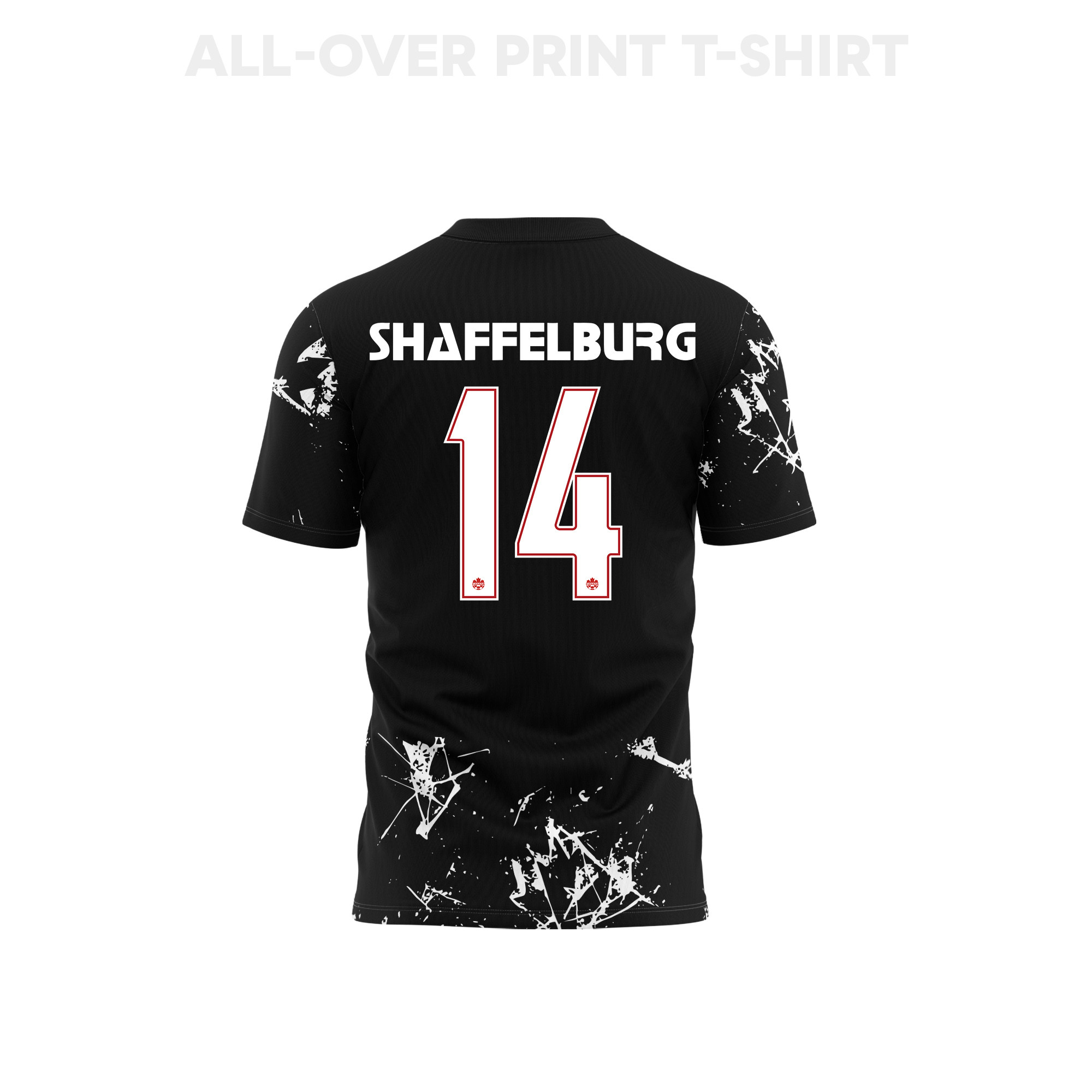 Jacob Shaffelburg 14 Canada 2026 Away 3D T-Shirt Fully Printed – Unisex, Black - Jersey Teams